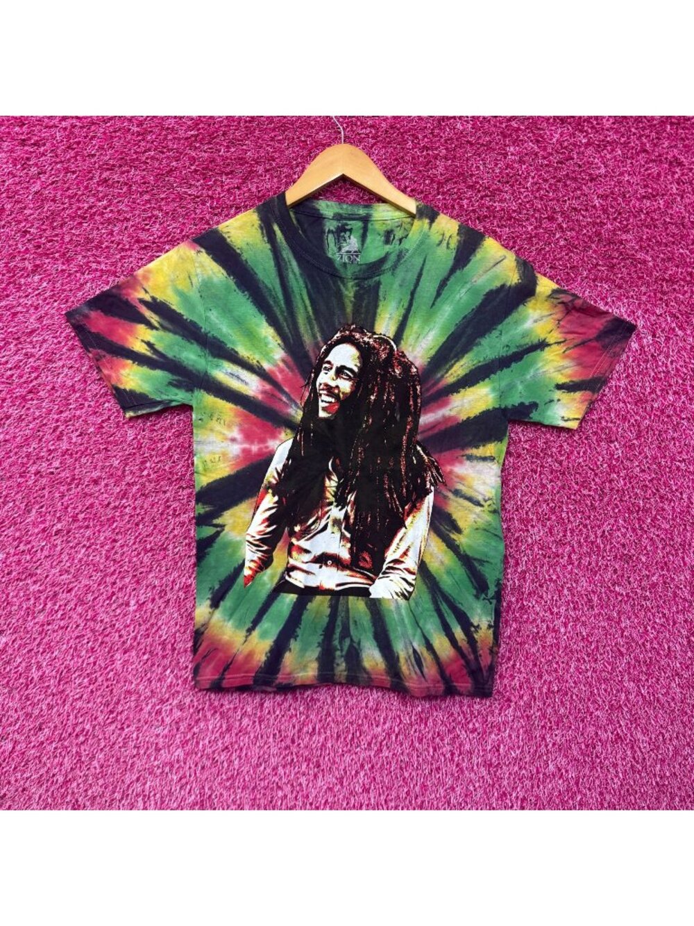 Bob Marley One Love Portrait tiedye T-shirt size small